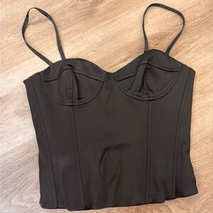 Aritzia ten dazzle satin corset bustier top - size 8, great condition